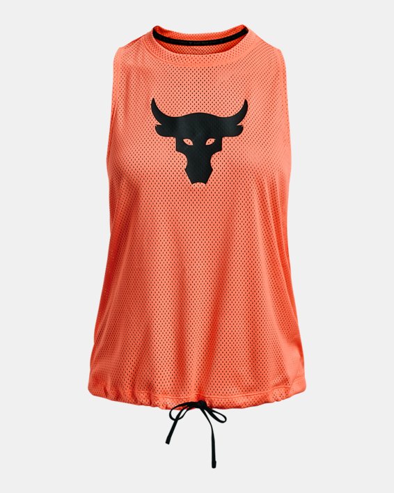 เสื้อกล้าม Project Rock Mesh สำหรับผู้หญิง, Orange, pdpMainDesktop image number 6
